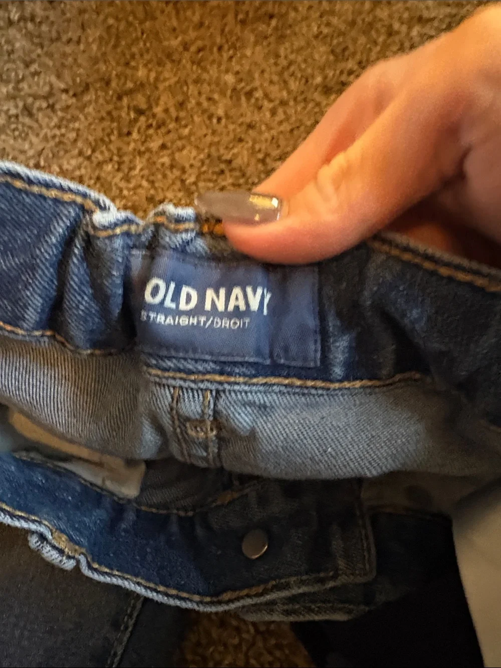 Old Navy Blue Straight Leg Women's Jeans